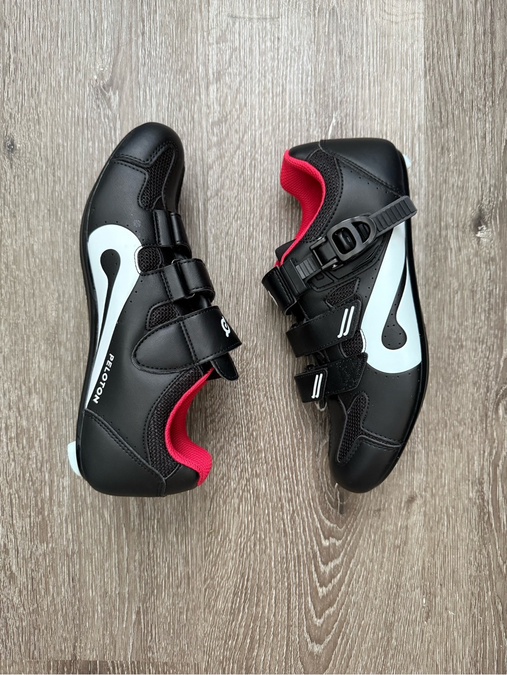 Peloton Cycling Shoes Size 39 Unisex Black Red Bike Sneakers